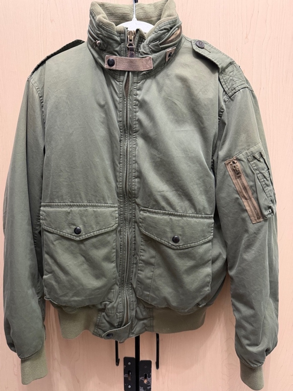 Vintage Polo Ralph Lauren G8 WEP Military Puffer Flight Bomber Jacket Archival